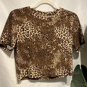 Cheetah Print Crop Top